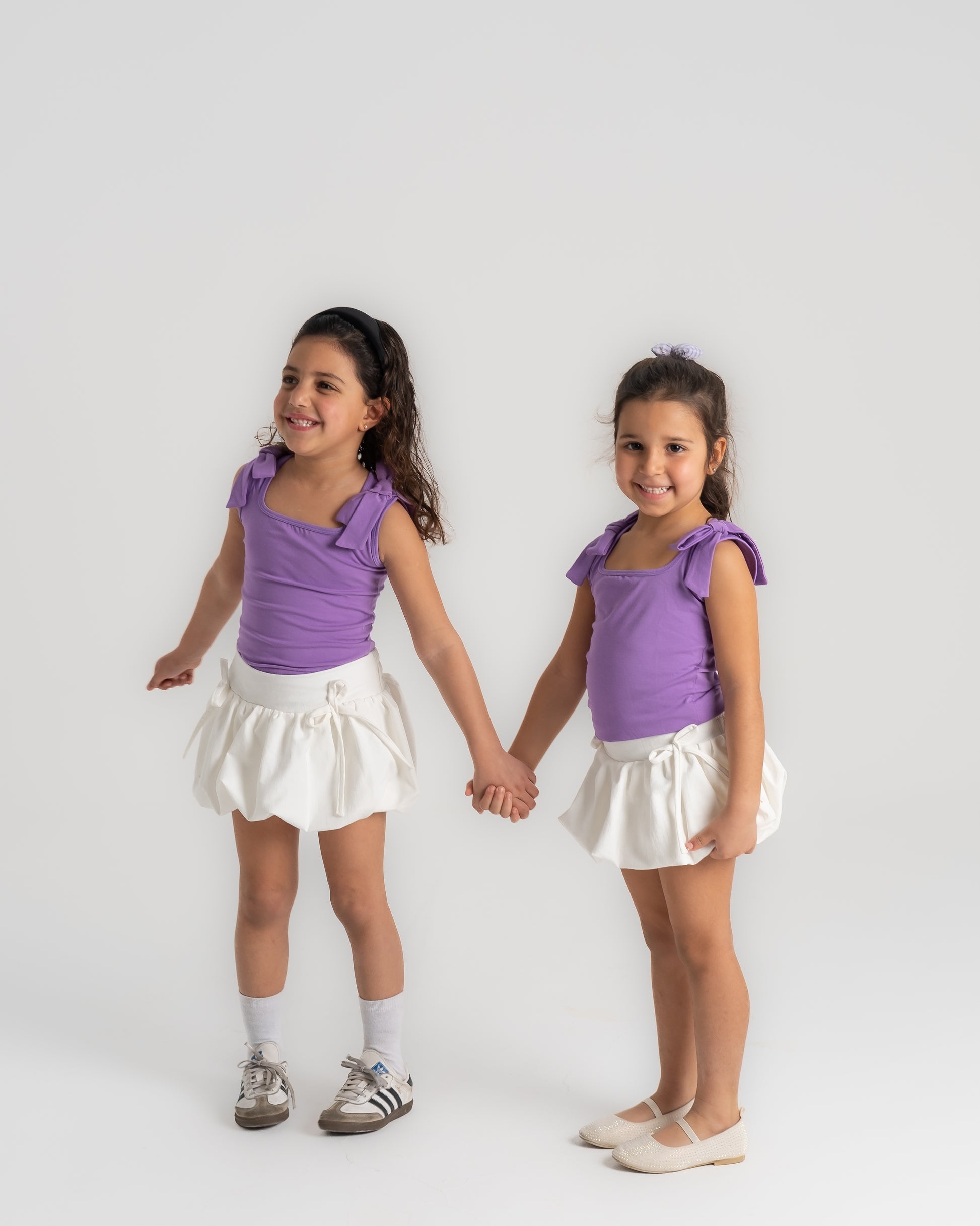 "Purple Bow Tie Top"
