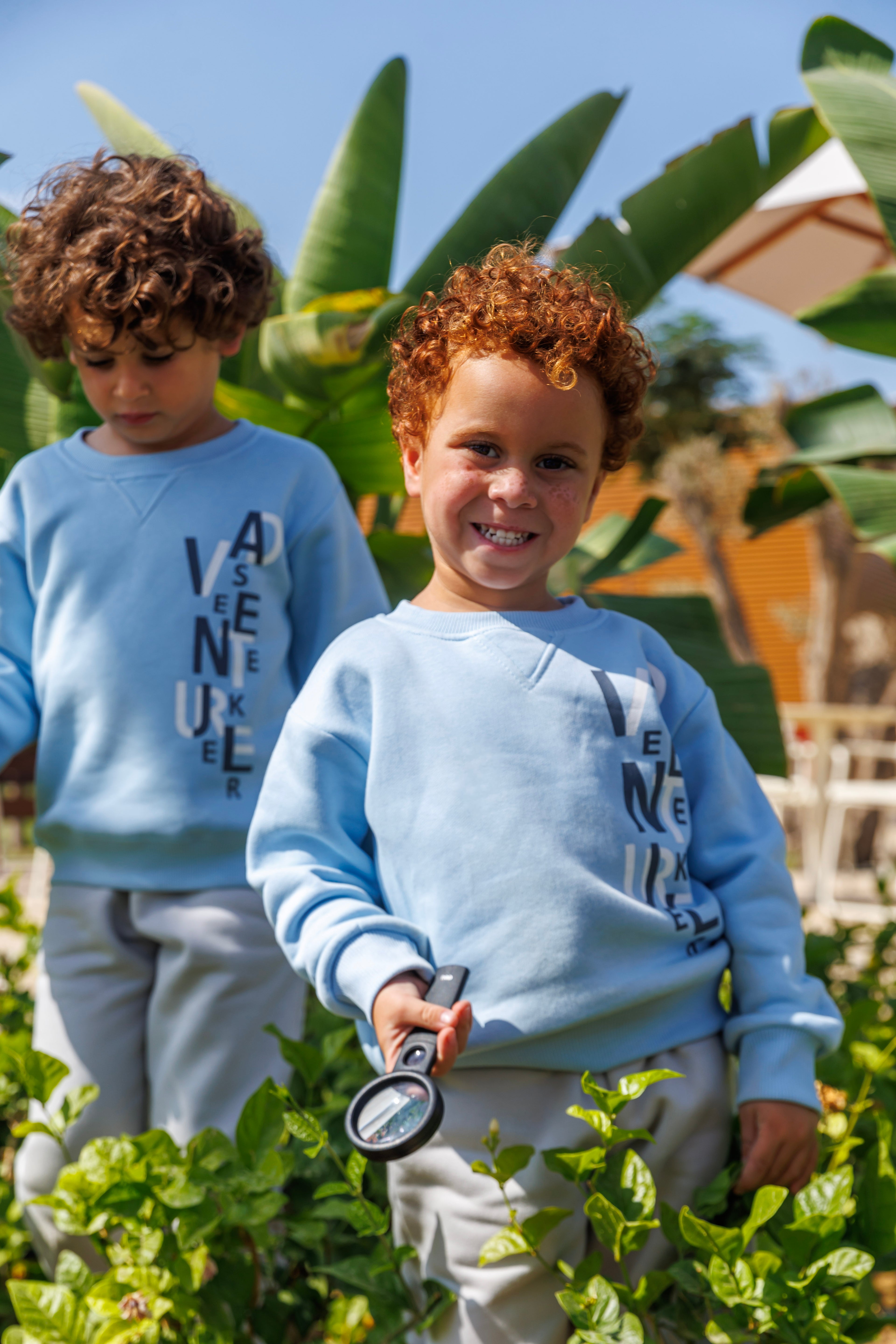 Baby-Blue& Grey “Adventure-Seeker” Set - HOPI