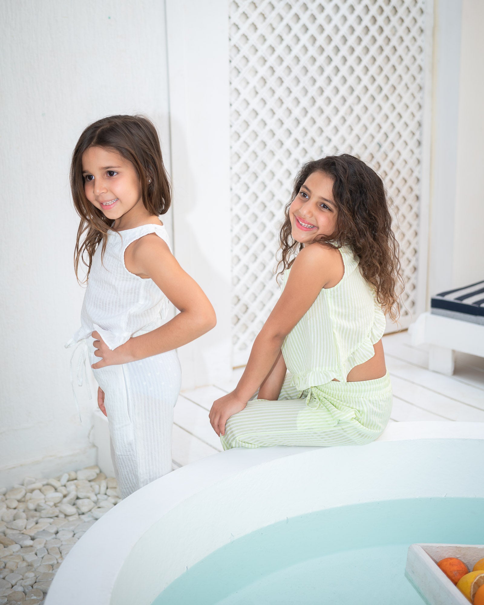 "White Ruffled Set"-Kids