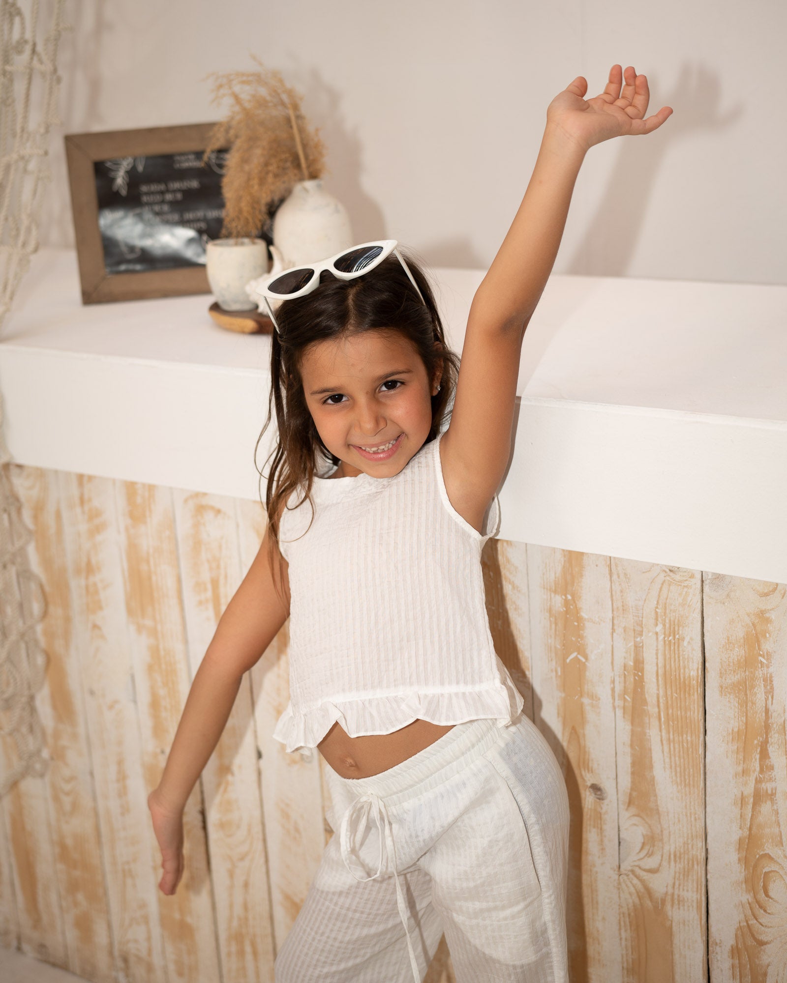 "White Ruffled Set"-Kids