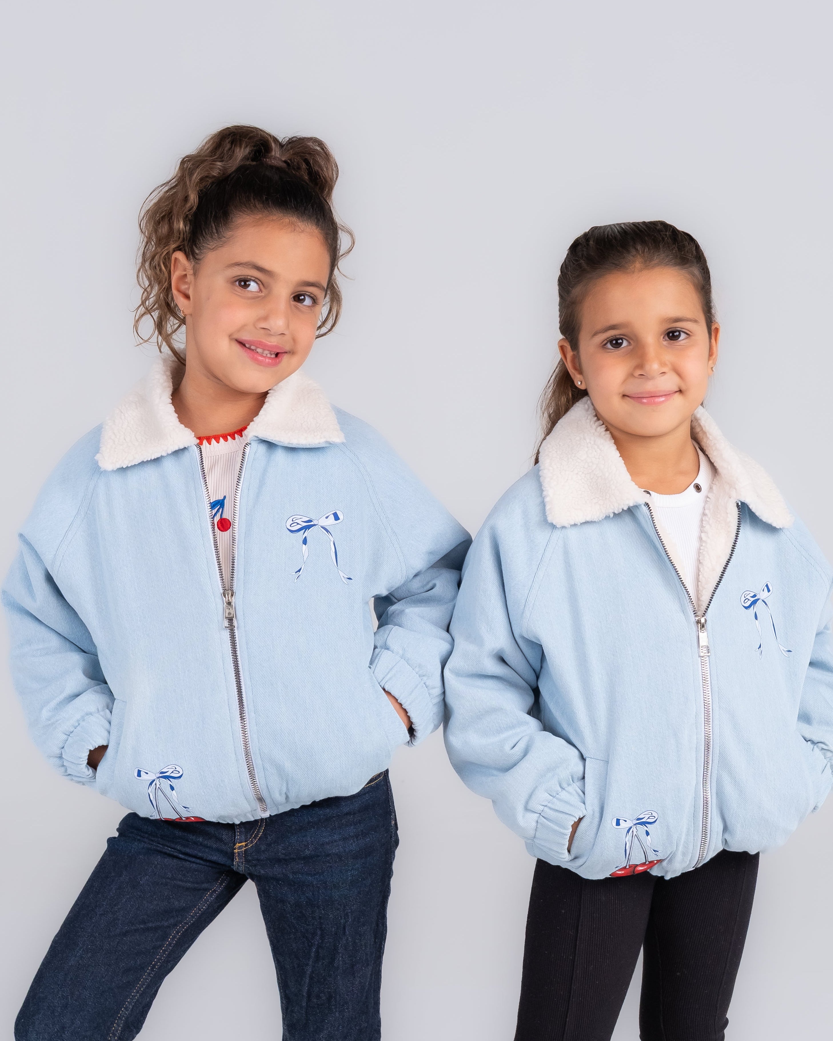 "Bomber Faux Padded Fleeced Jacket" - HOPI