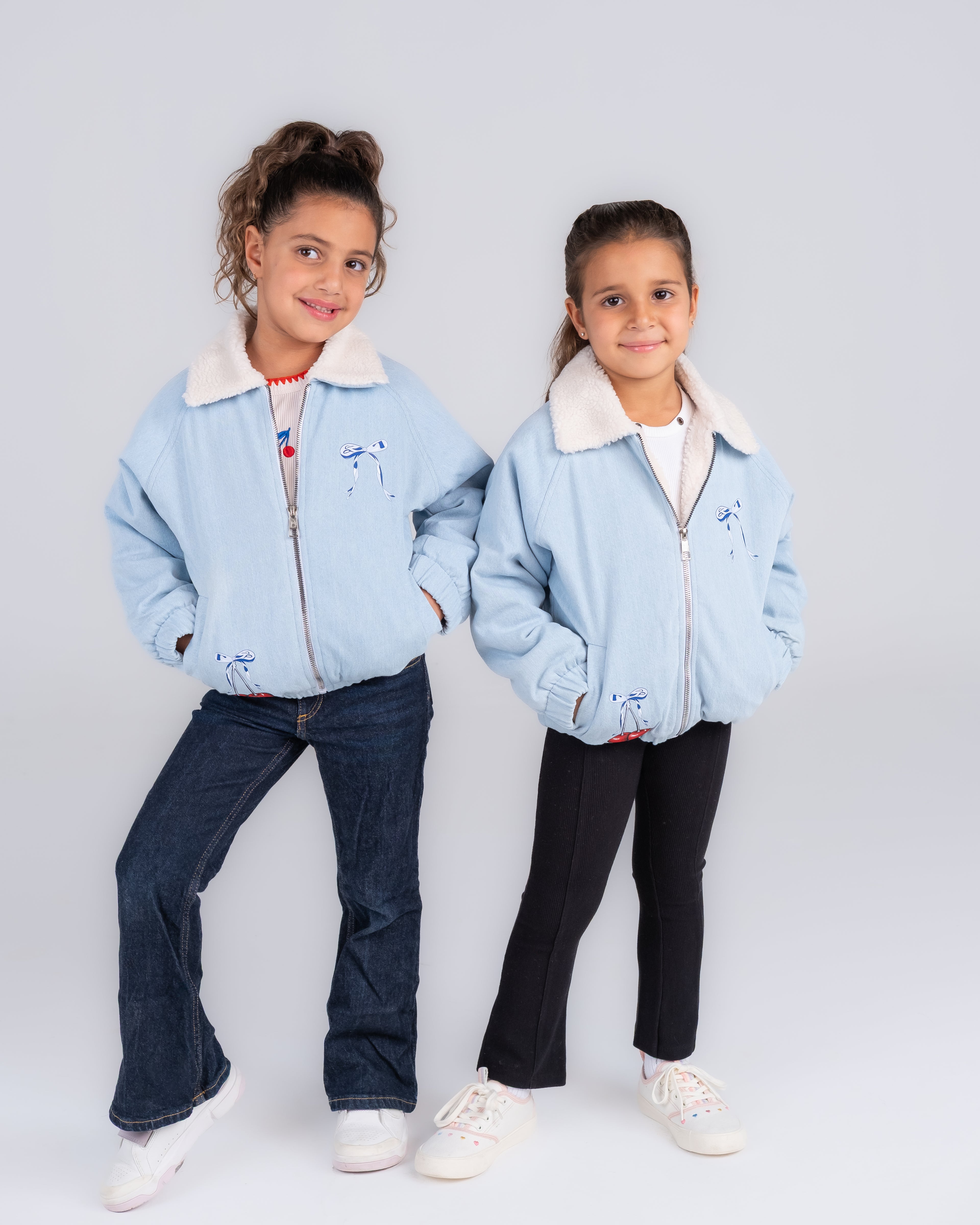 "Bomber Faux Padded Fleeced Jacket" - HOPI