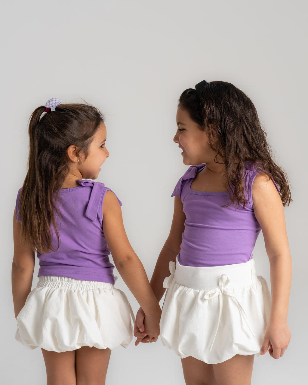 "White Balloon Skirt"