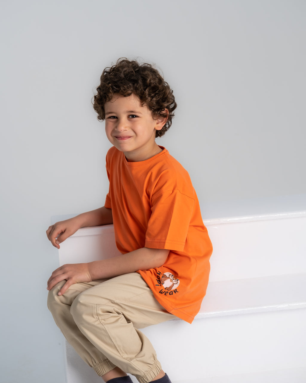 "Orange  Oversized T-Shirt"