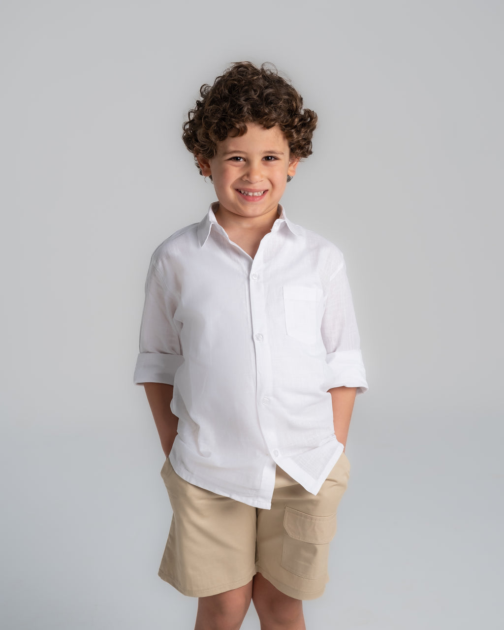 "Linen White Shirt"