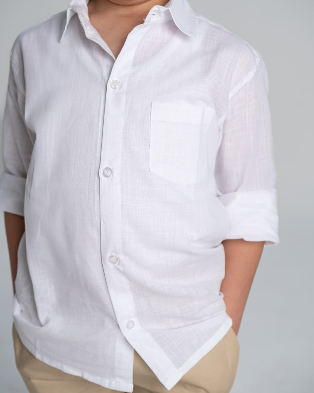 "Linen White Shirt"