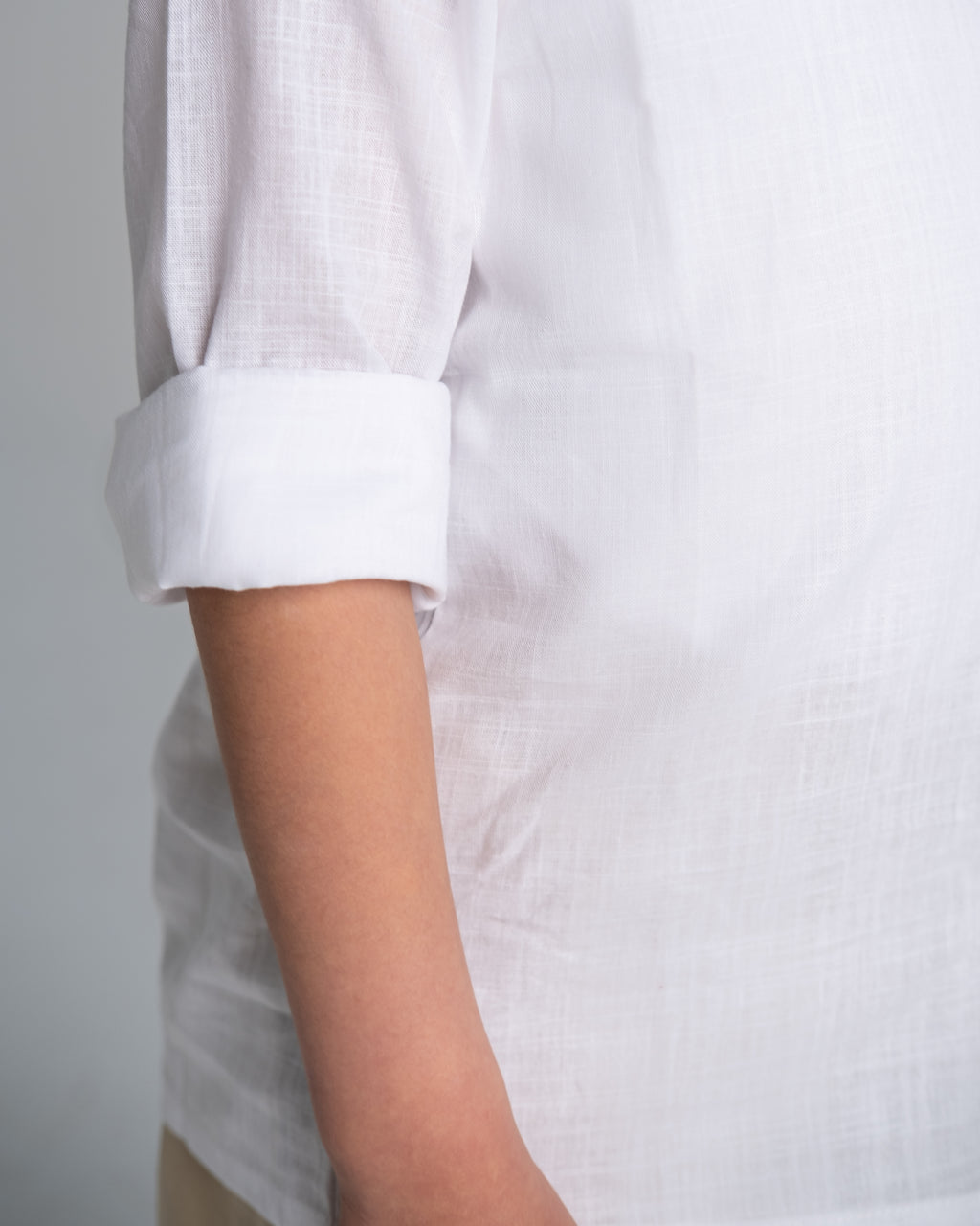 "Linen White Shirt"