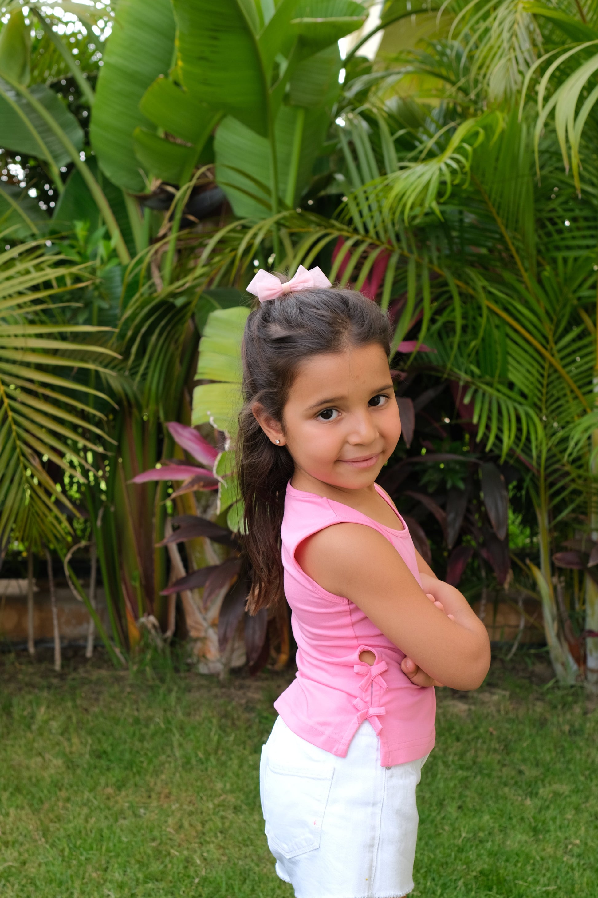"Pink Bow Top"
