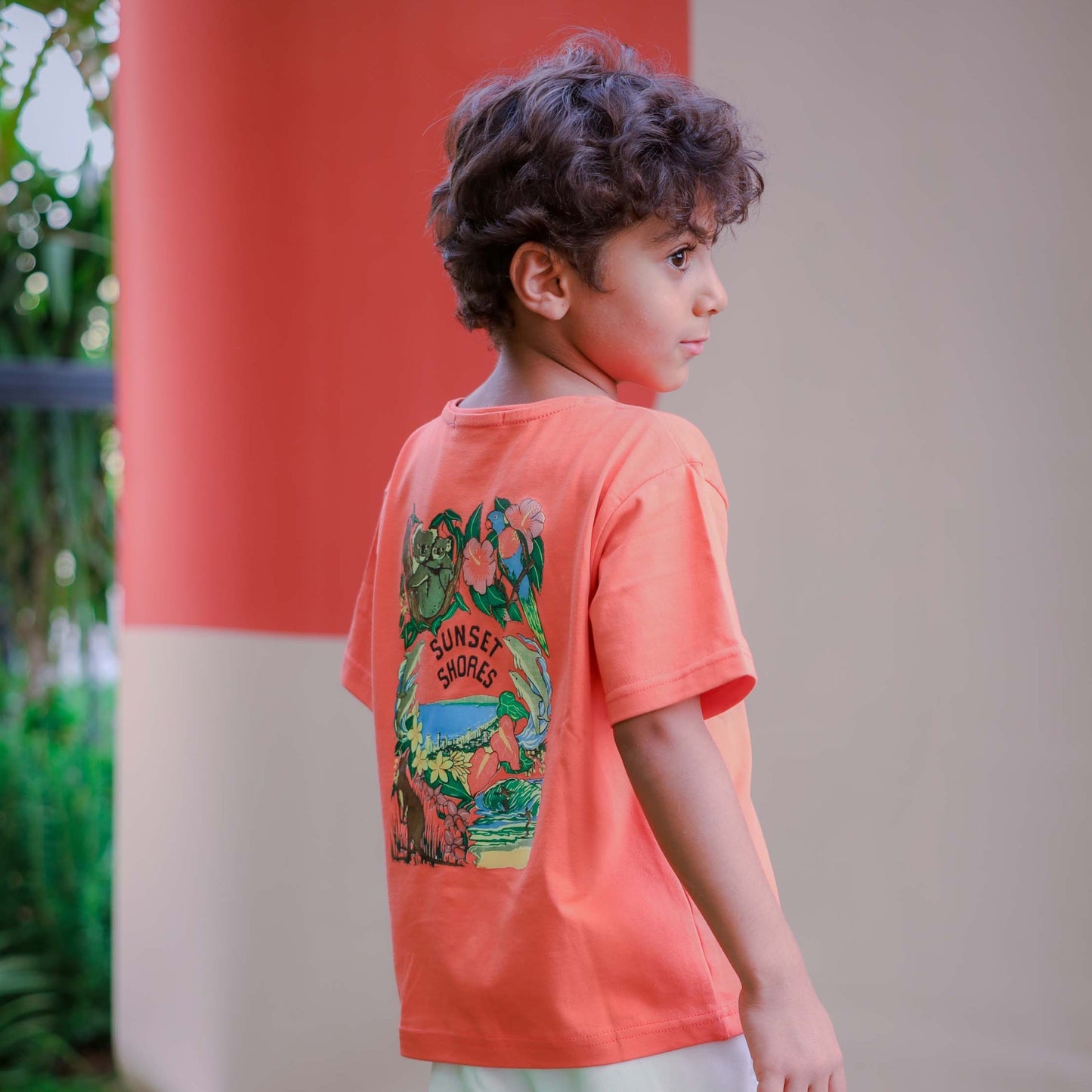 "Orange Sunset Shores T-Shirt"