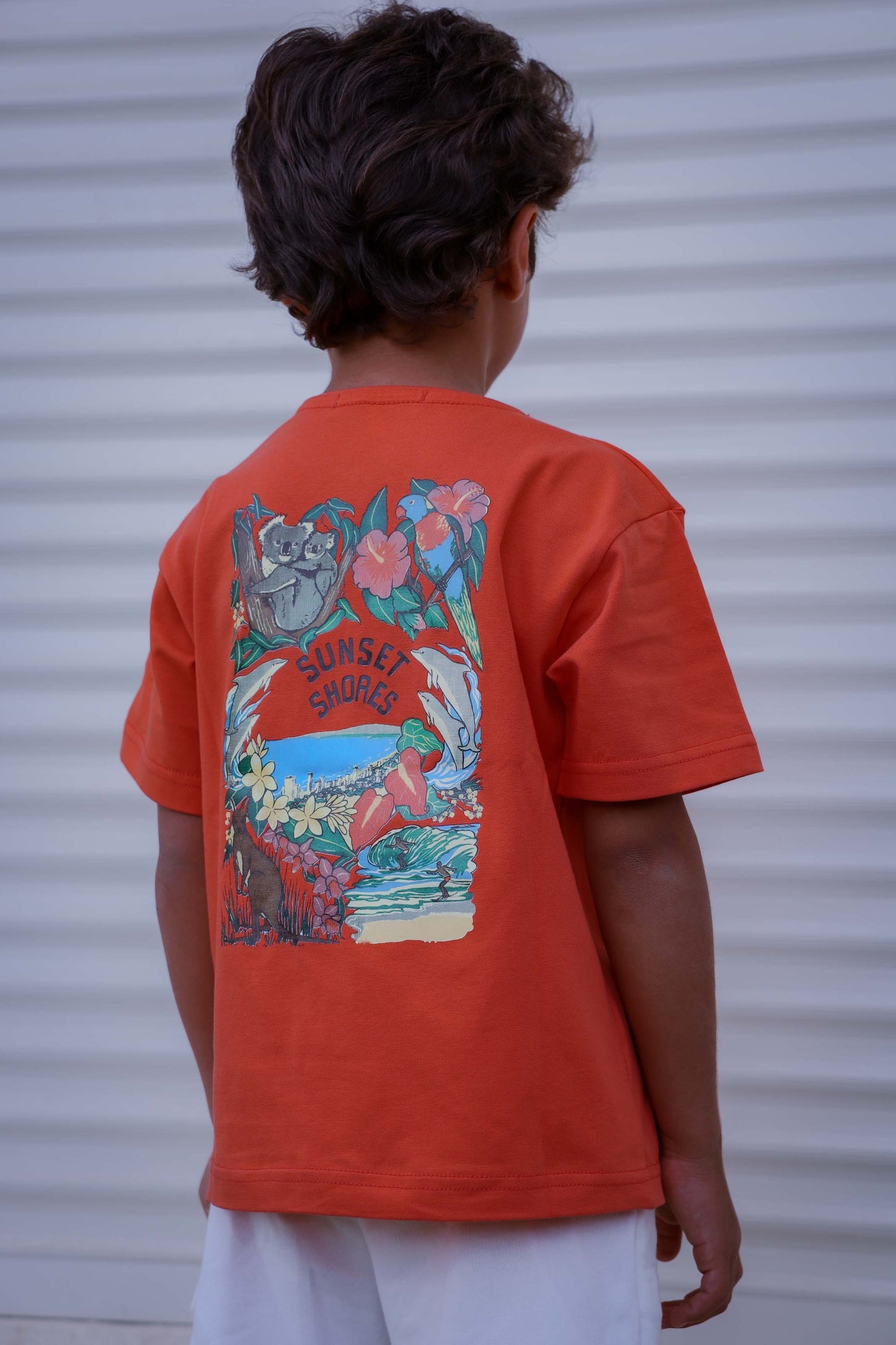 "Orange Sunset Shores T-Shirt"