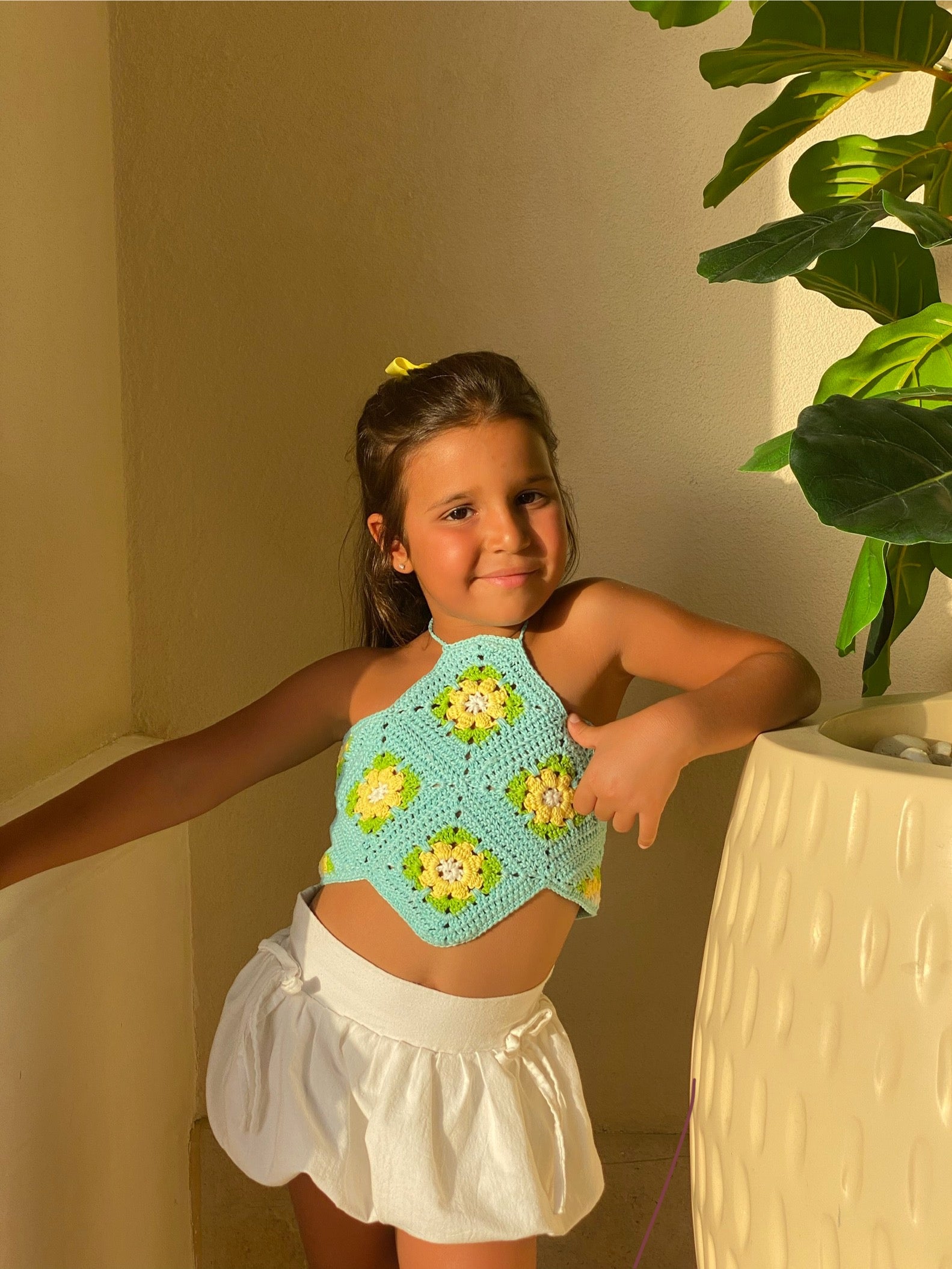 "Seafoam Ruffle Set" - HOPI